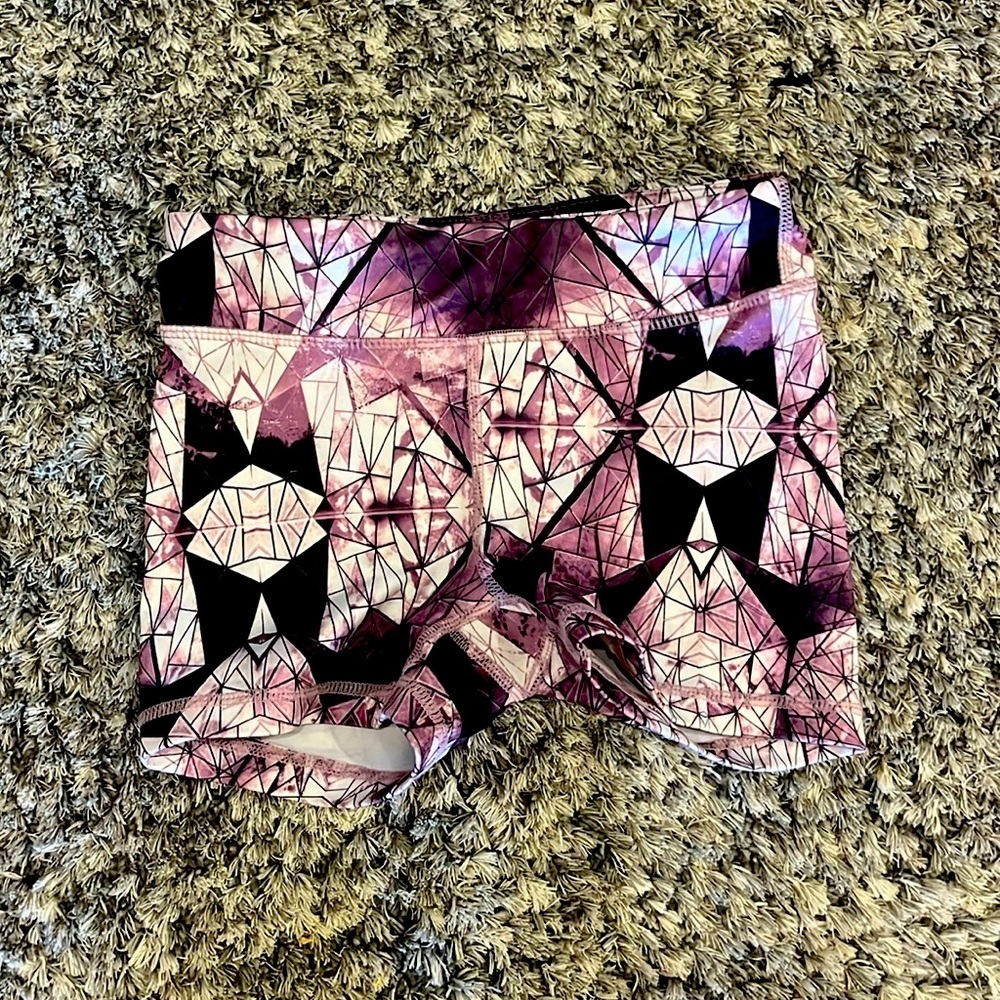Purple athletic shorts!